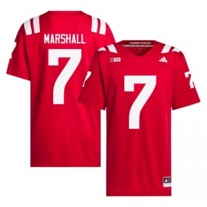 Andrew Marshall #7 Nebraska Huskers Scarlet Men Football College Jersey 2026-2027 Stitched 98743886