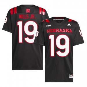 Cornhuskers Cortez Mills Jr. #19 Black Men Football Gameday Jersey Officially Licensed NCAA 47615524