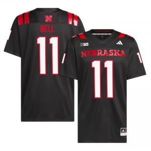 Nebraska Huskers Demitrius Bell #11 Black Men Football Gameday Jersey Officially Licensed NCAA 11554183