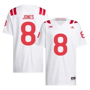 Nebraska Donovan Jones #8 White Men Football Gameday Jersey Officially Licensed NCAA 15201663