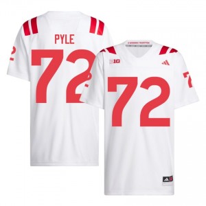 Gibson Pyle #72 NU Huskers White Men Football College Jersey 2026-2027 Stitched 87371103
