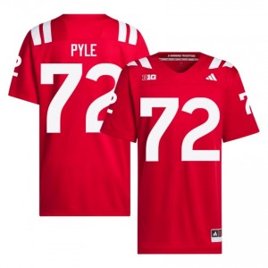 Nebraska Huskers Gibson Pyle #72 Scarlet Men Football Gameday Jersey Officially Licensed NCAA 60706251