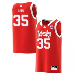 NU Huskers Henry Burt #35 Red Player Jersey - Premium Men Basketball 53641445