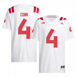 Nebraska Huskers Jamir Conn #4 White NCAA Jersey - Premium Men Football 37168522