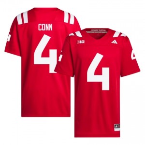 Authentic Stitched Jamir Conn Nebraska Cornhuskers #4 Scarlet Men High School Football 2026-27 Jersey 62059383