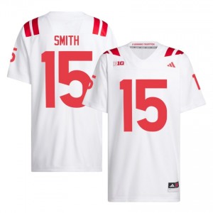 Keelan Smith #15 Nebraska Cornhuskers White Men Football College Jersey 2026-2027 Stitched 26288800
