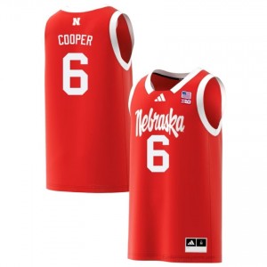Huskers Will Cooper #6 Red Men Basketball Gameday Jersey Officially Licensed NCAA 12349907
