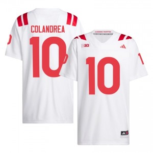 Anthony Colandrea Nebraska Huskers #10 University Football Jersey 2026-27 Men White Adidas Swingman 76538416