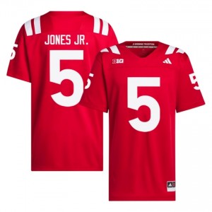 Cornhuskers Anthony Jones Jr. #5 Scarlet Men Football Gameday Jersey Officially Licensed NCAA 39292465