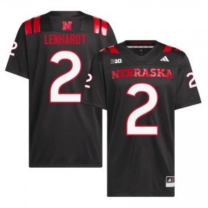 Cameron Lenhardt #2 Nebraska Huskers Black Men Football College Jersey 2026-2027 Stitched 75080430