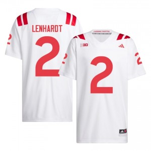 Nebraska Cornhuskers Cameron Lenhardt #2 White Men Football Gameday Jersey Officially Licensed NCAA 15162106