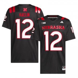Daniel Kaelin Nebraska Cornhuskers #12 University Football Jersey 2026-27 Men Black Adidas Swingman 50974155