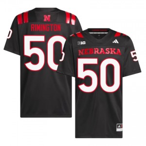Nebraska Cornhuskers Dave Rimington #50 Black NCAA Jersey - Premium Men Football 32404977