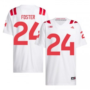 Dexter Foster #24 Nebraska Huskers White Men Football College Jersey 2026-2027 Stitched 56367216