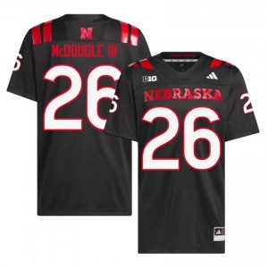 Nebraska Dwayne McDougle III #26 Black Men Football Gameday Jersey Officially Licensed NCAA 83652085