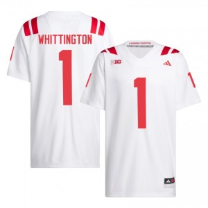 Jahsear Whittington #1 NU Huskers White Men Football College Jersey 2026-2027 Stitched 63634056