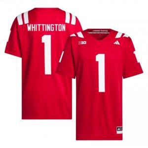 Nebraska Huskers Jahsear Whittington #1 Scarlet Men Football Gameday Jersey Officially Licensed NCAA 43399282