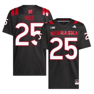 Jamal Rule #25 Cornhuskers Black Men Football College Jersey 2026-2027 Stitched 24315533