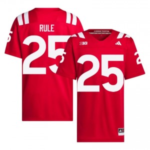 Jamal Rule Nebraska Huskers #25 University Football Jersey 2026-27 Men Scarlet Adidas Swingman 91875630