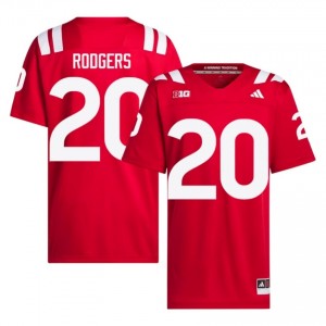 Johnny Rodgers Cornhuskers #20 University Football Jersey 2026-27 Men Scarlet Adidas Swingman 38340247