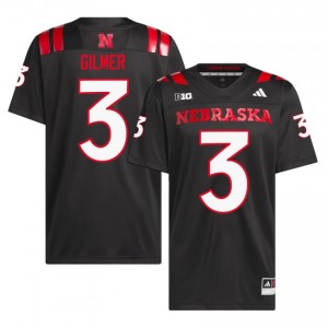 Kwazi Gilmer Cornhuskers #3 University Football Jersey 2026-27 Men Black Adidas Swingman 42598895
