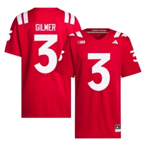 Authentic Stitched Kwazi Gilmer Nebraska Huskers #3 Scarlet Men High School Football 2026-27 Jersey 59670130