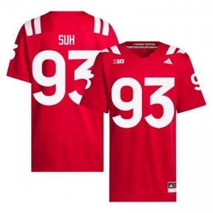 Ndamukong Suh #93 Cornhuskers Scarlet Men Football College Jersey 2026-2027 Stitched 40935853
