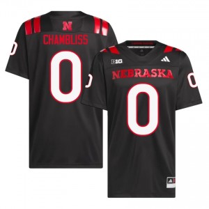 Owen Chambliss Nebraska Huskers #0 University Football Jersey 2026-27 Men Black Adidas Swingman 38469413