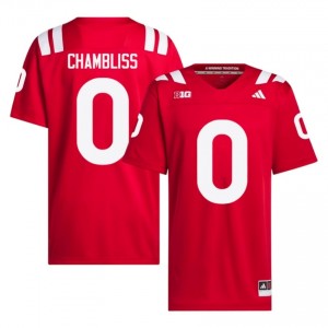 Authentic Stitched Owen Chambliss Nebraska #0 Scarlet Men High School Football 2026-27 Jersey 65569351