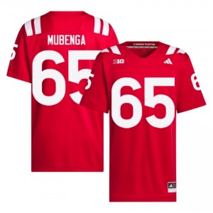 Paul Mubenga Nebraska Huskers #65 University Football Jersey 2026-27 Men Scarlet Adidas Swingman 40603572