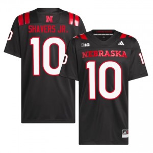 Vincent Shavers Jr. #10 Nebraska Huskers Black Men Football College Jersey 2026-2027 Stitched 45030165