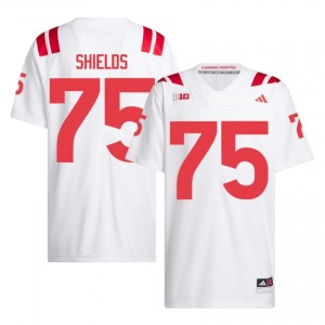 Will Shields NU Huskers #75 University Football Jersey 2026-27 Men White Adidas Swingman 16757710