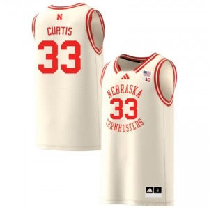 Leo Curtis #33 Nebraska Cornhuskers Cream Men Basketball College Jersey 2025-2026 Stitched 73499133