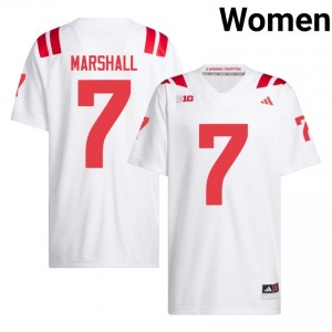 Nebraska Cornhuskers Andrew Marshall #7 White Women Football Gameday Jersey Officially Licensed NCAA 69008507