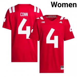 Cornhuskers Jamir Conn #4 Scarlet Women Football Gameday Jersey Officially Licensed NCAA 17189674