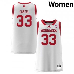 Huskers Leo Curtis #33 White University Jersey - Premium Women Basketball 13431077