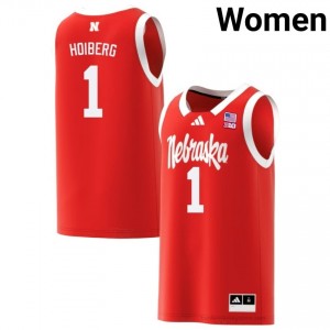 Cornhuskers Sam Hoiberg #1 Red Women Basketball Gameday Jersey Officially Licensed NCAA 14330443
