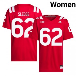 NU Huskers Sam Sledge #62 Scarlet Women Football Gameday Jersey Officially Licensed NCAA 25195995