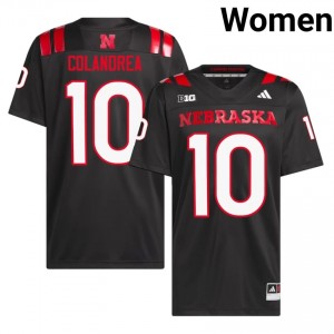 NU Huskers Anthony Colandrea #10 Black NCAA Jersey - Premium Women Football 39959436