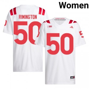 NU Huskers Dave Rimington #50 White Women Football Gameday Jersey Officially Licensed NCAA 79926568
