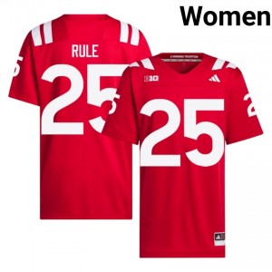 Authentic Stitched Jamal Rule Nebraska #25 Scarlet Women High School Football 2026-27 Jersey 35349638