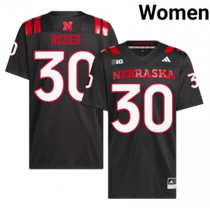 Nebraska Huskers Mike Rozier #30 Black NCAA Jersey - Premium Women Football 76480366