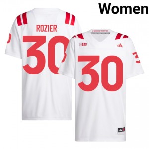 Authentic Stitched Mike Rozier Nebraska Cornhuskers #30 White Women High School Football 2026-27 Jersey 21243249