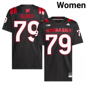 Rich Glover Nebraska Cornhuskers #79 University Football Jersey 2026-27 Women Black Adidas Swingman 76306711