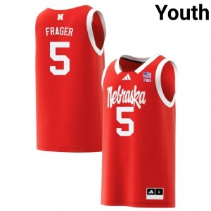 Huskers Braden Frager #5 Red University Jersey - Premium Youth Basketball 44100815