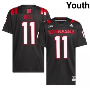Demitrius Bell #11 Nebraska Black Youth Football College Jersey 2026-2027 Stitched 87562267