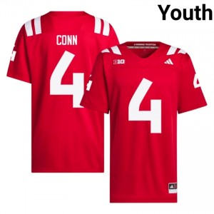 Nebraska Huskers Jamir Conn #4 Scarlet NCAA Jersey - Premium Youth Football 21583619