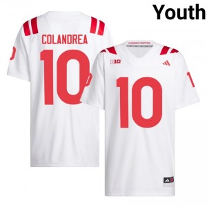 Nebraska Anthony Colandrea #10 White Youth Football Gameday Jersey Officially Licensed NCAA 11544306
