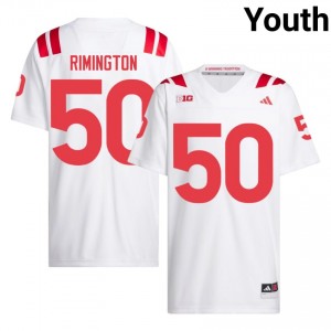 Nebraska Cornhuskers Dave Rimington #50 White NCAA Jersey - Premium Youth Football 85804564