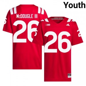 Dwayne McDougle III Nebraska Cornhuskers #26 University Football Jersey 2026-27 Youth Scarlet Adidas Swingman 25071910